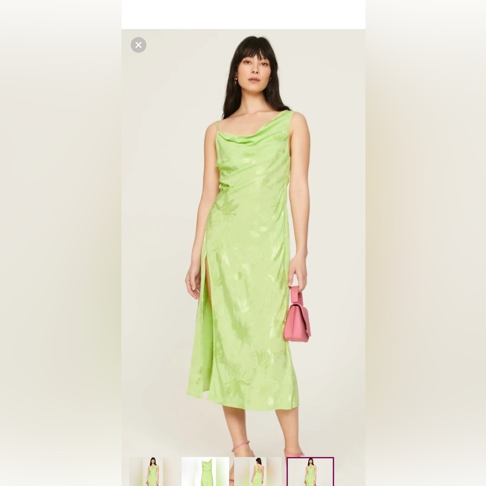 For Love & Lemons Elegant Lime Green Women's Dress size S 2277